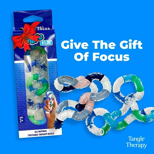 Tangle® Therapy Relax - Fidget Toy for Adults and Children - Improves Focus and Relaxes ADHD Symptoms When Played with - Quiet Fidget Toy for Work Or School - Hand Therapy Device image 14