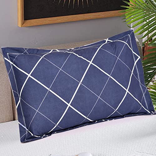 Image of Amazon Brand - Umi Super Soft Brushed Microfiber Cotton Pillow Covers, 2 Piece Pillow Covers(Not Pillow),Flange on Edges Pillow Covers 17X27(inches) 43X68(CM)