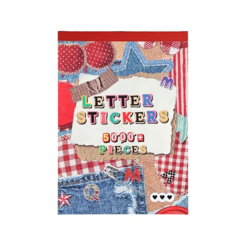Image of 5000+ Pcs Alphabet Stickers, Letter Number Symbol Stickers, Reusable ABC Sticker Book for Journaling Scrapbooking Planner DIY Crafts Self-Adhesive Cute Letter Stickers for Kids Adults