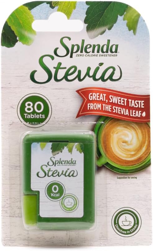 SPLENDA Stevia No Calorie Sweetener, No Erythritol, Sweet Mini Dissolvable Tablets, 80 Count
