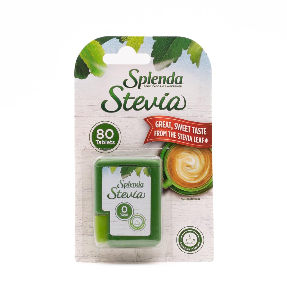 SPLENDA Stevia Zero Calorie Sweetener, Plant Based Sugar Substitute Tablets, 80 Count
