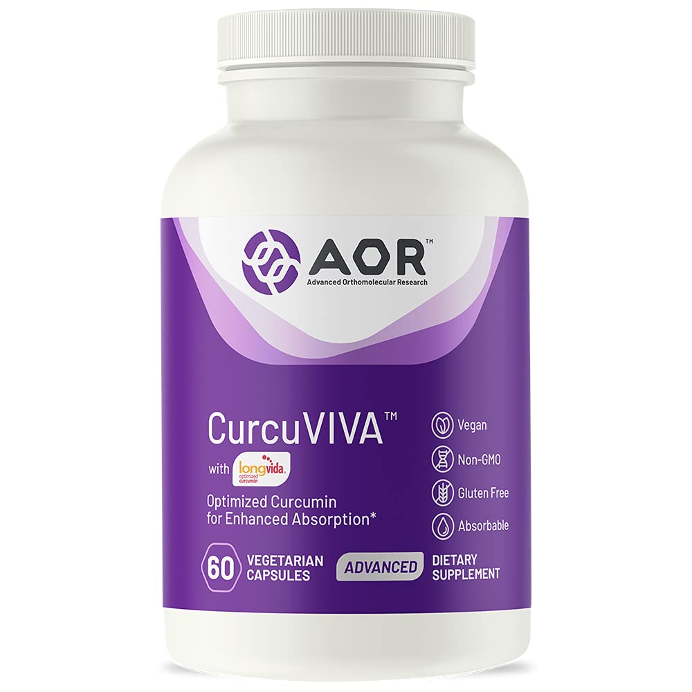 AORAdvanced Orthomolecular Research CurcuViva 60 Vegetarian Capsules