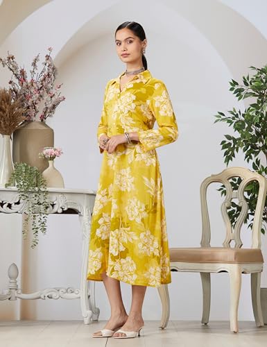 BIBA Women Below The Knee Liva Straight Printed Dress - Image 3