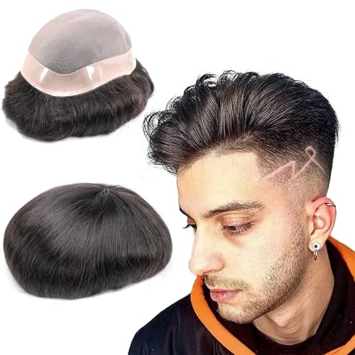 Mono Lace With NPU Base Toupee