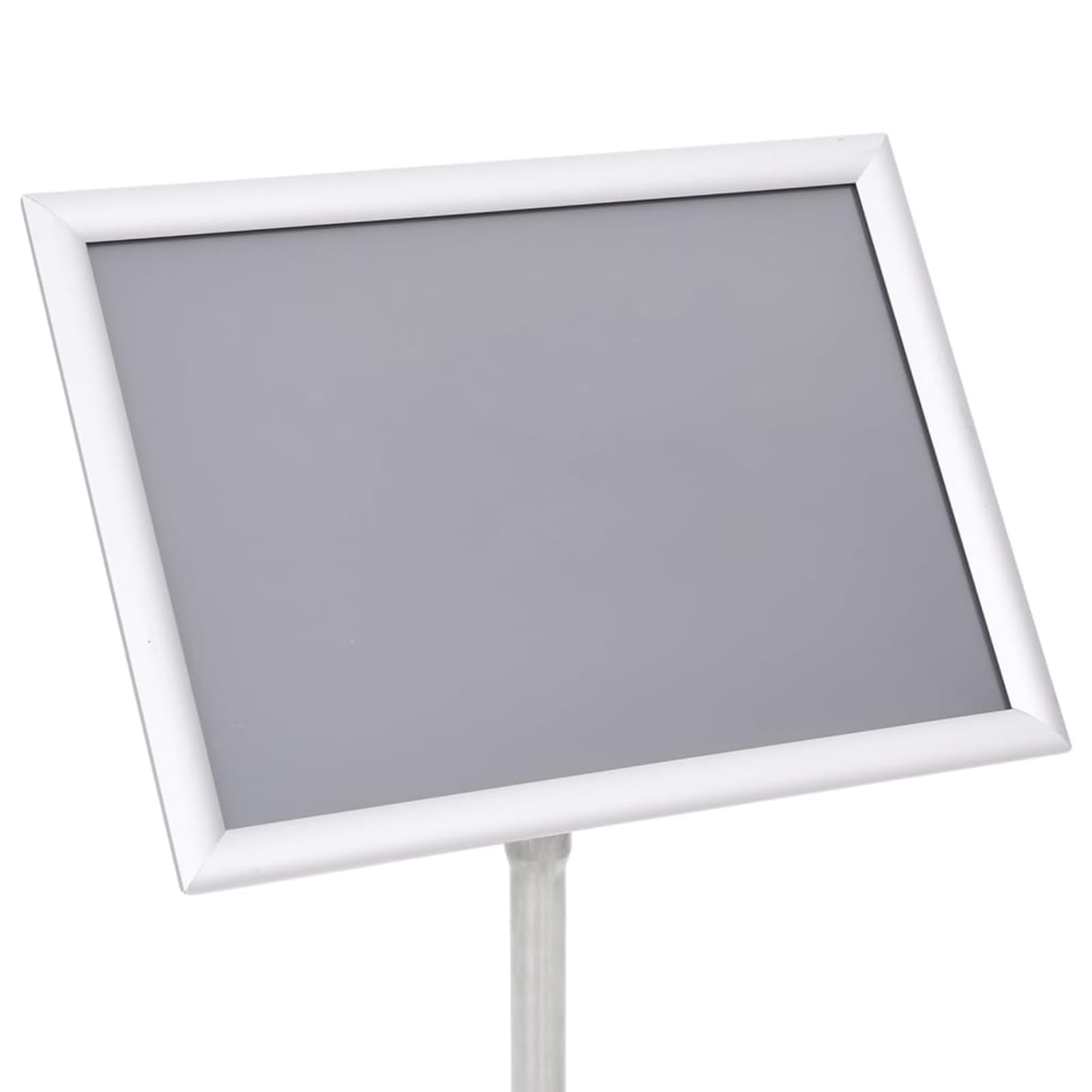 Kundenstopper Plakatständer A3, höhenverstellbar, Aluminiumlegierung, Silber, mit PVC-Folie, Klicksystem, Info-Ständer für Werbung, Restaurant, Büro 51207