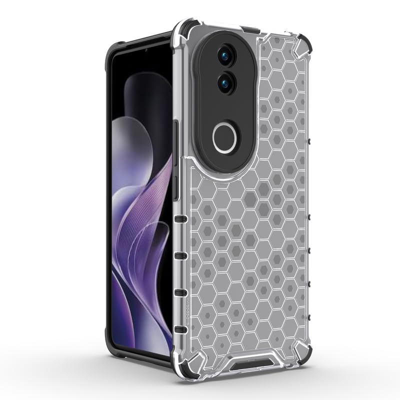 Image of Plastic Bumper Back Case Cover for Vivo V50 / V50e / Vivo T4R (5G) (Transparent)