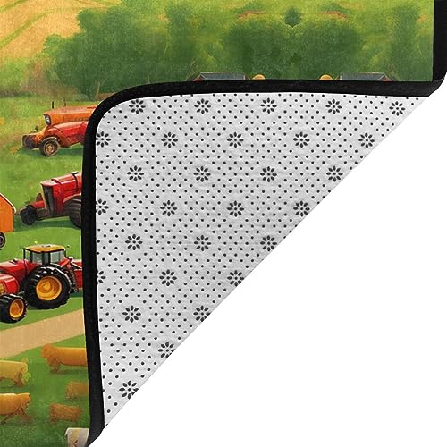 Tapis super doux pour salon tracteur idée cadeau anniversaire - 5