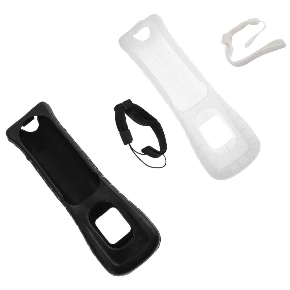 Étui de en Silicone et Dragonne avec Boucle Réglable Compatible avec la Télécommande (Blanc)