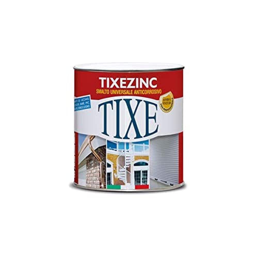 TIXE Tixezinc Smalto Universale Anticorrosivo, Bianco 2.5 Lt | Vernice Protettiva Anticorrosione a Finitura Lucide | Superfici Interne ed Esterne | Made in Italy