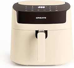 CREATE/FRYER PRO LARGE/Freidora de aire sin Aceite 6,2L Blanco Roto / 8 programas automáticos, selector de temperatura 40-...