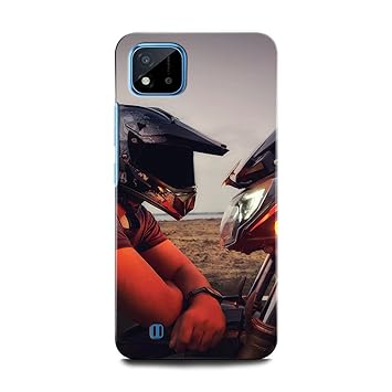 GRAFIQE Back Cover for Realme C20 RMX3063/RMX3061 BOY, Bike, Raider, Helmet, Alone BOY,O,P