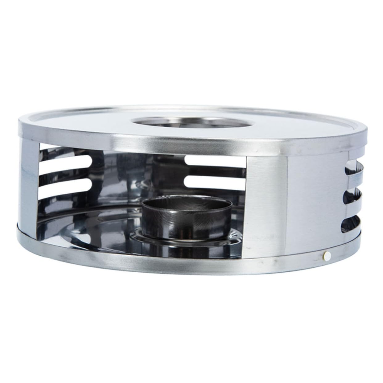 Ciieeo Stainless Steel Teapot Warmer for Home and Office Non Slip Base Tea Warmer Heat Preserving Stove for Tea Lovers and Restaurants