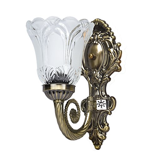 Image of WHITERAY Black Antique Designer Imported Wall Light Wall lamp for Bedroom, Living Room,Kitchen, Bars, malls, Besides The Bed, Balcony Home Decoration ((1107 (Single), Without Bulb))