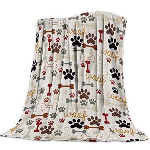 SIGOUYI Lightweight Flannel Fleece Blankets Reversible Cozy Microfiber All-Season Throw Blanket for Bed