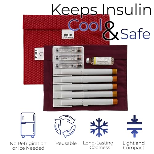 Image of FRIO Extra-Large: Insulin Cooling Travel Wallet - Red (Extra Large, Red) Made in United Kingdom - No icepacks, Ever again!