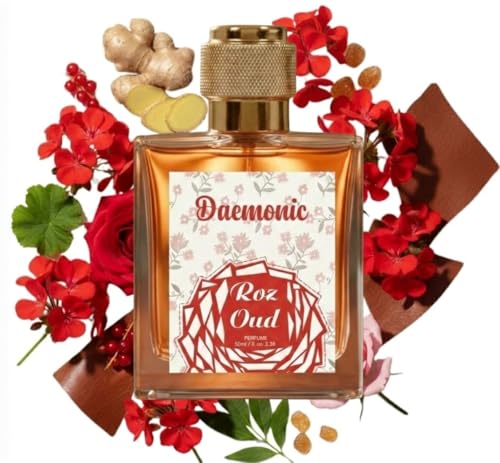 Image of Daemonic Roz Oud Perfume for Men & Women - Long Lasting Luxury Oud & Rose Fragrance | Premium Eau De Parfum