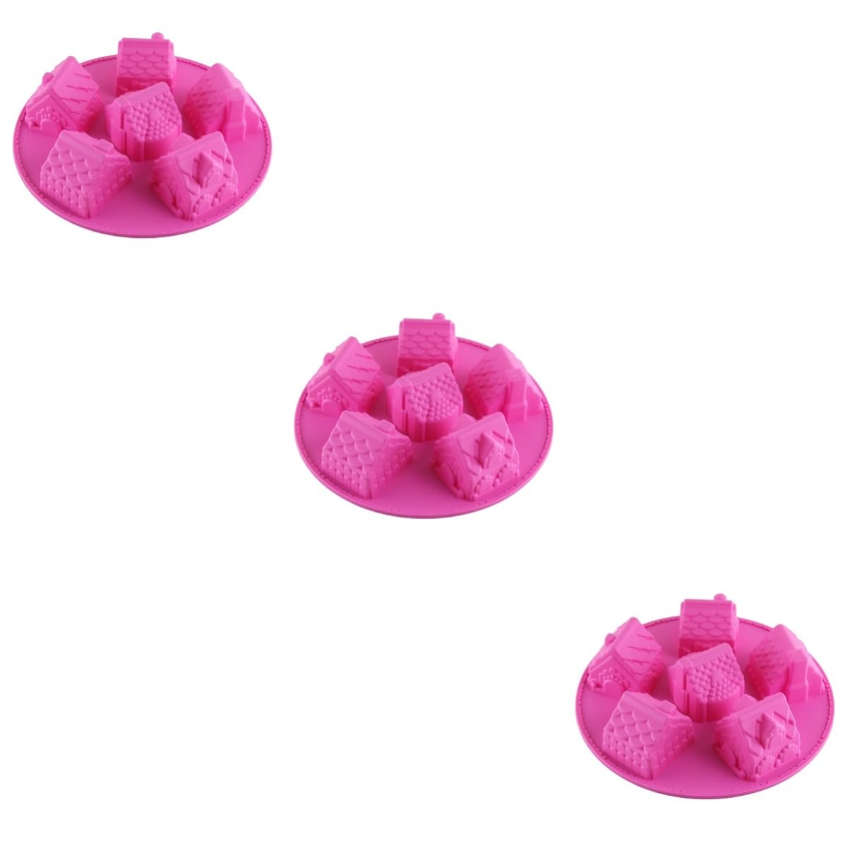 TOPBATHY 3pezzi Silicone Per e Cioccolatini Antiadherente e Flessibile Per Mano Colore Casual