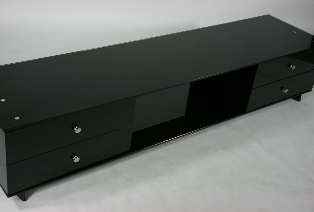スタンド式テレビ ブラック 大型対応 Amazon｜大型 液晶 ブラック 強化ガラステレビ台 V287｜ローボード