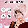 2026 New 3 in 1 Winter Beanie Hat for Women, Women's Knitted Hat Cold Resistant, Wind-Resistant Face Mask Hooded Scarf #1