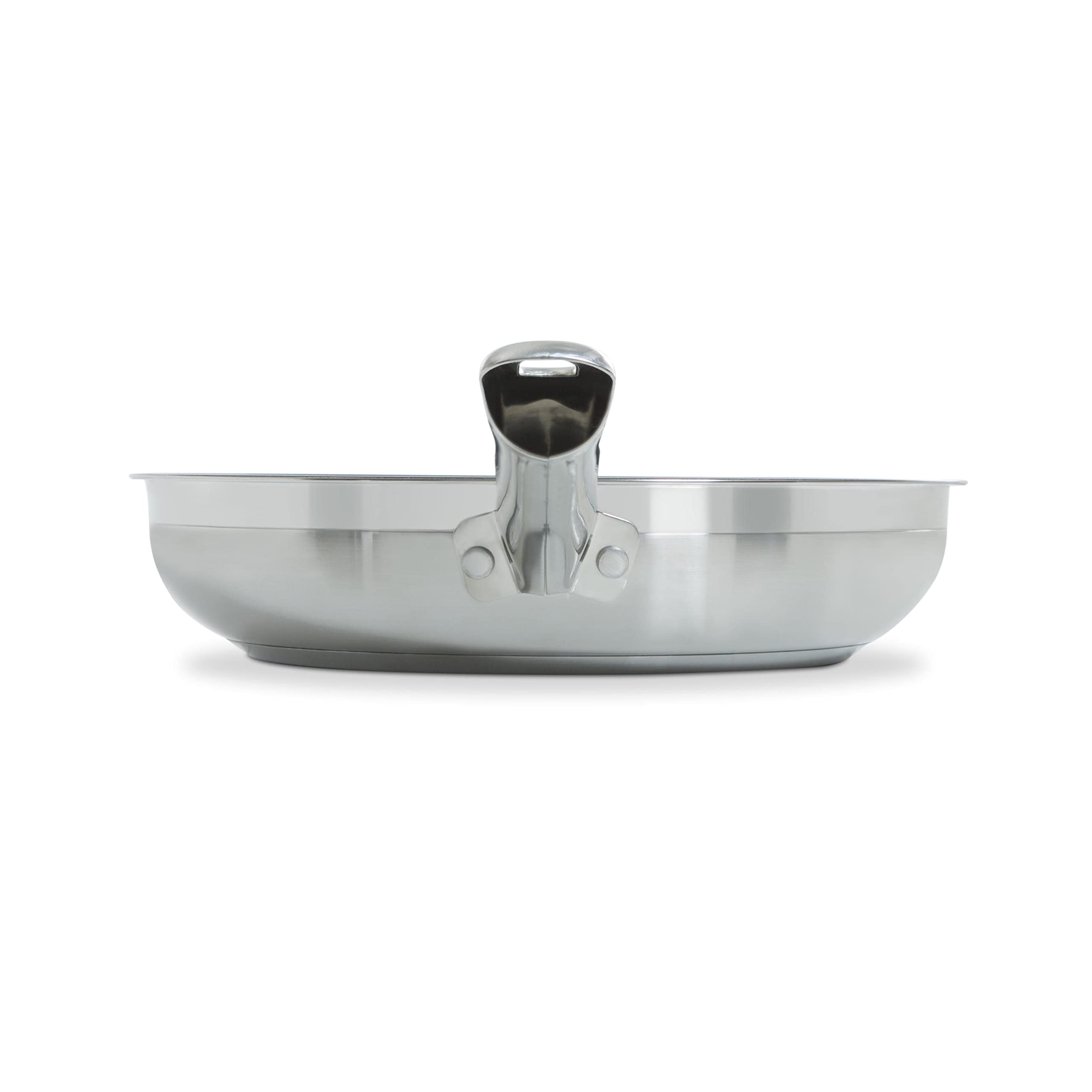 BK Cookware Allround Satinierte Edelstahl Bratpfanne 28cm mit keramischer Antihaftbeschichtung, induktionsgeeignet, elegantes Hochglanzdesign, PFAS-frei, spülmaschinenfest