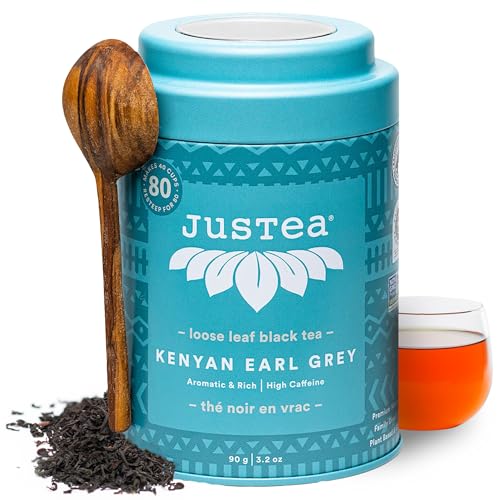 JusTea Kenyan Earl Grey Loose Leaf Black Tea