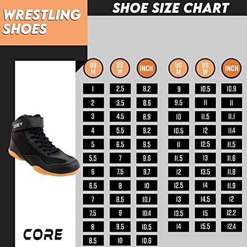core wrestling shoes  high traction wrestling shoes for men women youth amp kids - durable shoes for wrestling boxing weightlifting amp bodybuilding  combat sports footwear lightweight gym shoes
