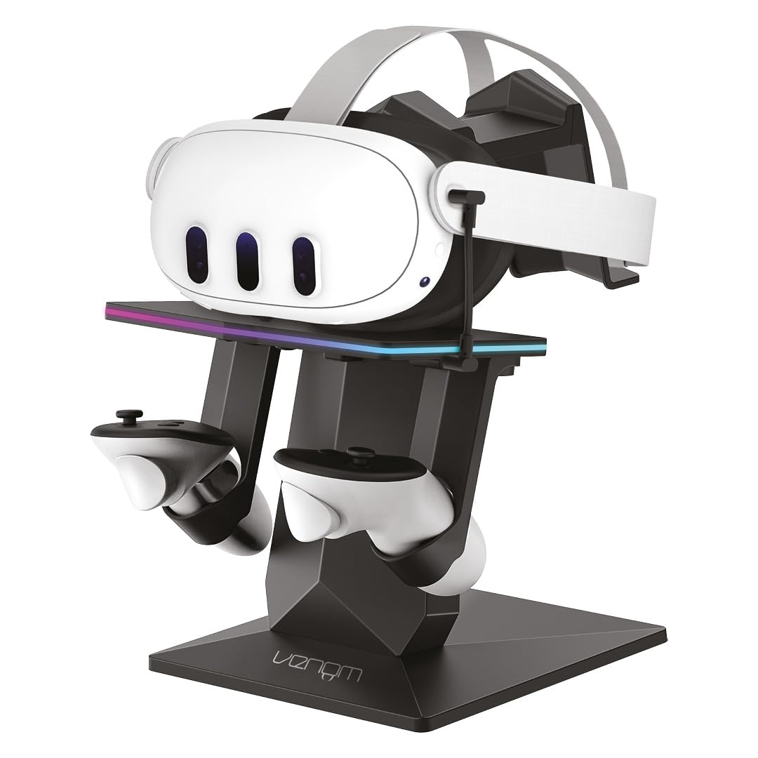 Venom RGB Charging Stand for Meta Quest 3S, Quest 3, Quest 2
