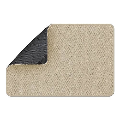House, Home and More Attachable Rug for Stair Landings - Ivory Cream