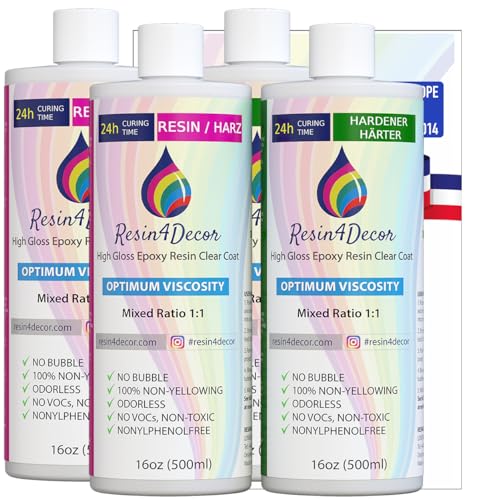 Résine époxy transparente RESIN4DECOR sans odeur : fini les bulles dans vos bijoux et moules