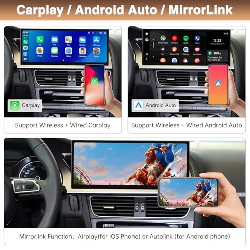 Radio para Auto con Pantalla 12.3 Pulgadas para Audi A4 A5 2009-2015 miniatura 4
