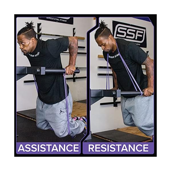 SERIOUS STEEL FITNESS Assisted 41" Pull-Up Band, Resistance & Stretch, Powerlifting & Pull-up Assist Loop (Single Band) - Image 4