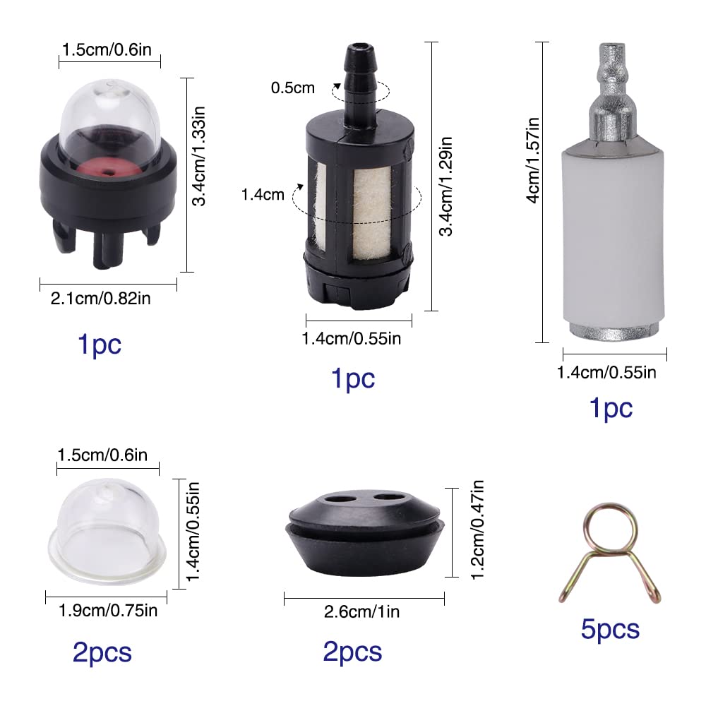 Brandstofleidingset 1,5 m met filters en lampen voor kettingzaag
