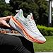 Beita Running Shoes for Women Non Slip Walking Sneakers Breathable Sports Shoes for Gym Travel Work Food Service Platform Comfortable All Day Lightweight White Orange