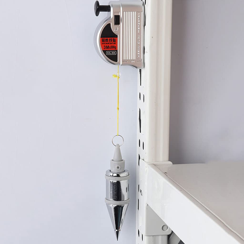 Filo a piombo magnetico con strumento misurazione per livellamento delle corde Martello durevole in acciaio carbonio Fornisce prestazioni stabili Filo a piombo magnetico a rapida da 3/6