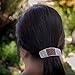 Celtic Knot Hair Clip, Hand Crafted Metal and Leather Barrette Made in the USA with a Large 80mm Clip by Oberon Design