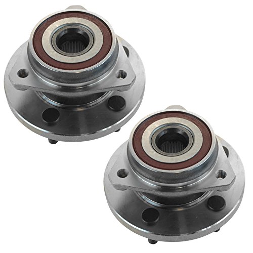 Image of TRQ Front Left and Right Wheel Bearing and Hub Assembly Set 2 Piece Compatible with 1999-2004 Jeep Grand Cherokee
