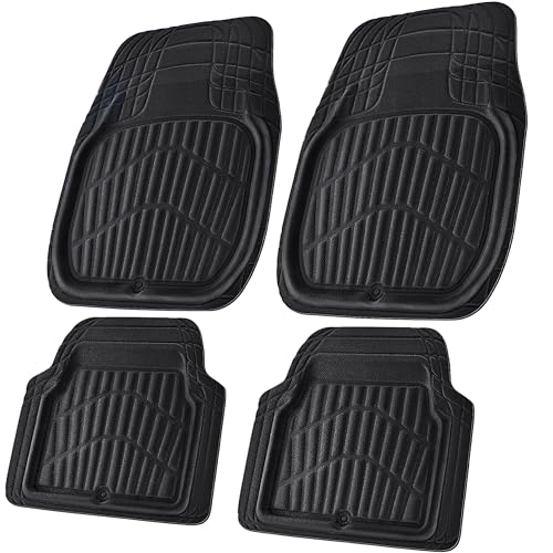 CAR PASS Leather Car Floor Mats -3D Waterproof All Weather ...