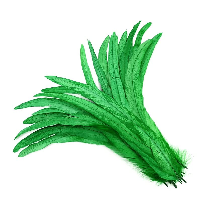 Plumes de queue de coq 25-30cm lot 100 pièces pour artisanat et carnaval