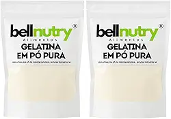 Gelatina Pura Natural Sem Sabor E Incolor 2kg Rica Em Proteina - Bellnutry Alimentos