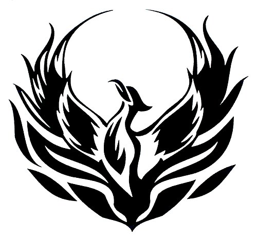 Phoenix Autocollant en vinyle pour voiture Motif tribal