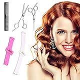 💇 Ergonomisches Design: Die Friseurschere verfügt über ein ergonomisches Griffkurvendesign, das die Ermüdung von Handgelenk, Ellbogen und Hand verringern kann. Scheren, die leicht zu halten sind, sind perfekt für Anfänger.