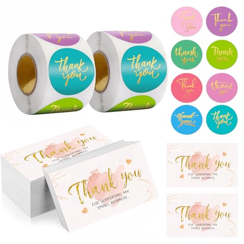 TL[J[hƃXebJ[1200ZbgAsNS[hh200 1000[x Thank You for Supporting My Small Business XebJ[ pbP[WCT[g