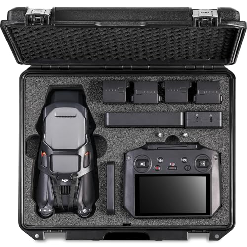INCHOICASES Waterproof Hard Case Compatible with DJI Mavic 3 Pro/Classic/Combo/Cine Accessories Travel Carrying Storage Bag for Mavic 3 Series Fly More Combo/Cine Premium Combo (Case and Foam Only)