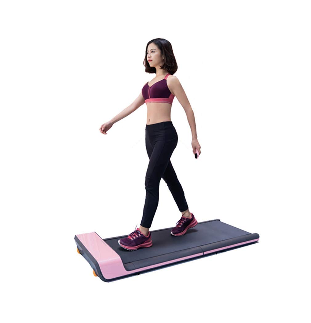 hffbyvty Smart Treadmill, Home Foldable Mini Silent Walking Machine Fitness Sports Equipment, Pink