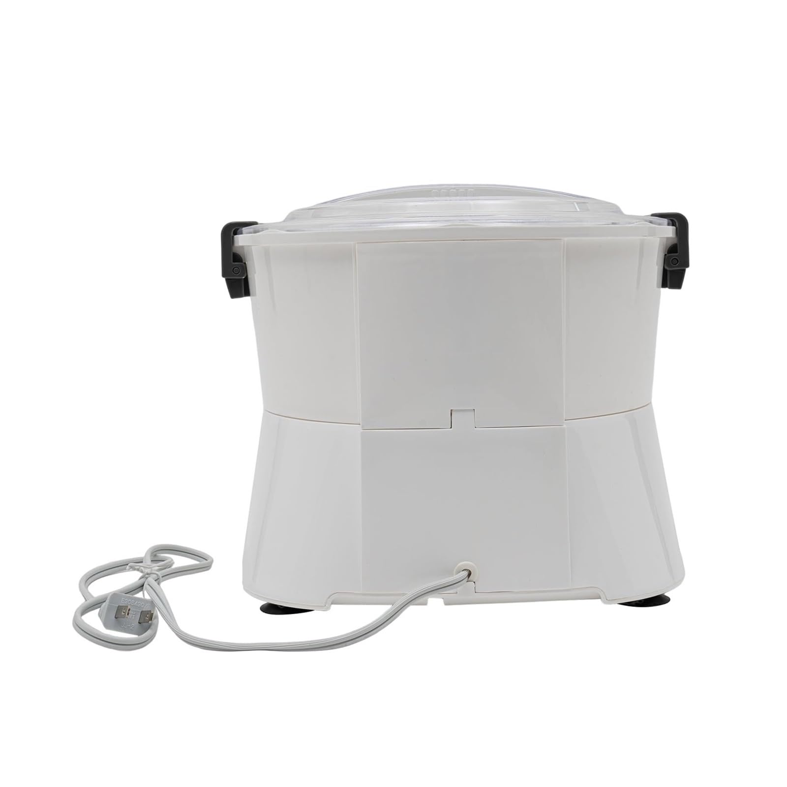 Pelador automático de patatas, pelador eléctrico de verduras, accionamiento de un solo botón de 85 W, giratorio con cable para pelar y deshidratar fácilmente