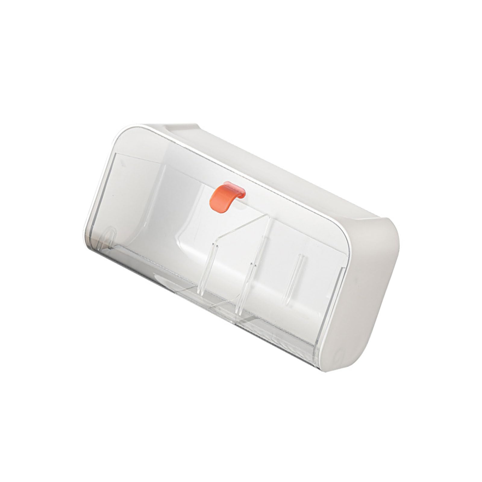Elnwnnkc Wall Mounted Storage Box for Sorting Small Items Bathroom Container with Divider Household Organization Supplies Bathroom Organization