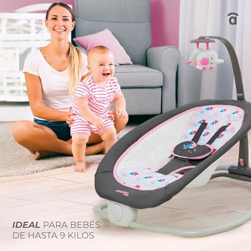 Hamaca bebé de alta gama Asalvo Fold con diseño compacto y confortable textil gris 8
