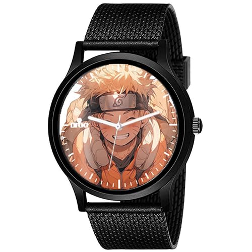 AROA Watch New Watch for Smiling Kid Naruto Model : 1195 Black Metal Type Analog Black Strap Watch White Dial for Men Stylish Watch for Boys- (B0CMM62LPG) Amazon Price History, Amazon Price Tracker