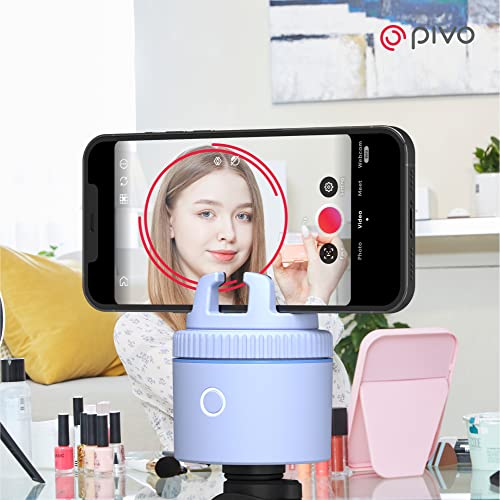 Image of Pivo Equestrian Pod Standalone Auto Tracking Phone Holder, Face, Body & Horse Tracker, 360 Rotation, 6 Speed, Stand for Video Recording (Blue)