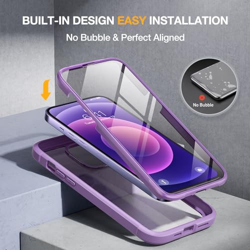 image for Miracase Glass Series for iPhone 12/12 Pro - Full-Body Rugged Protecti